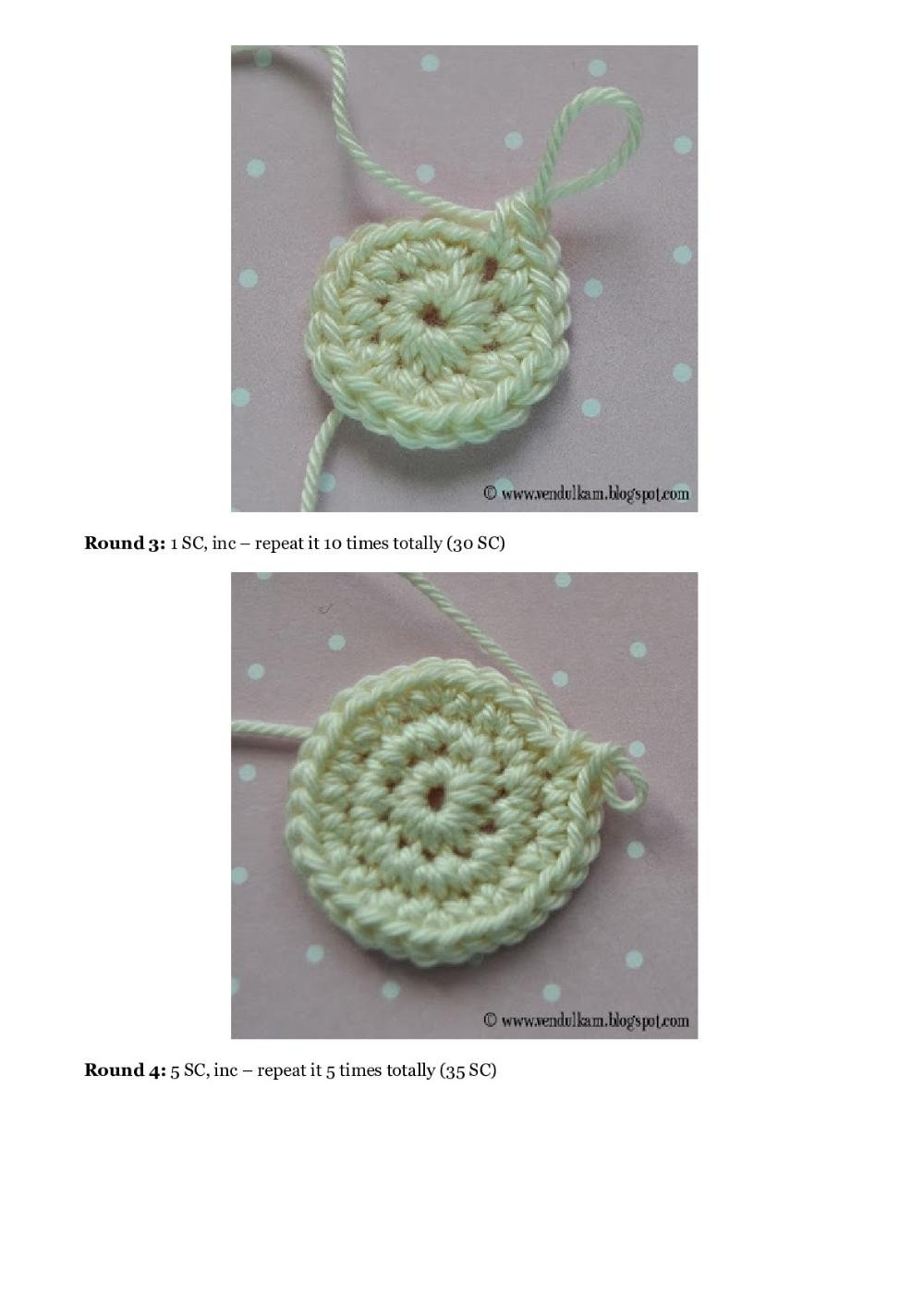 Sweet girl applique crochet pattern