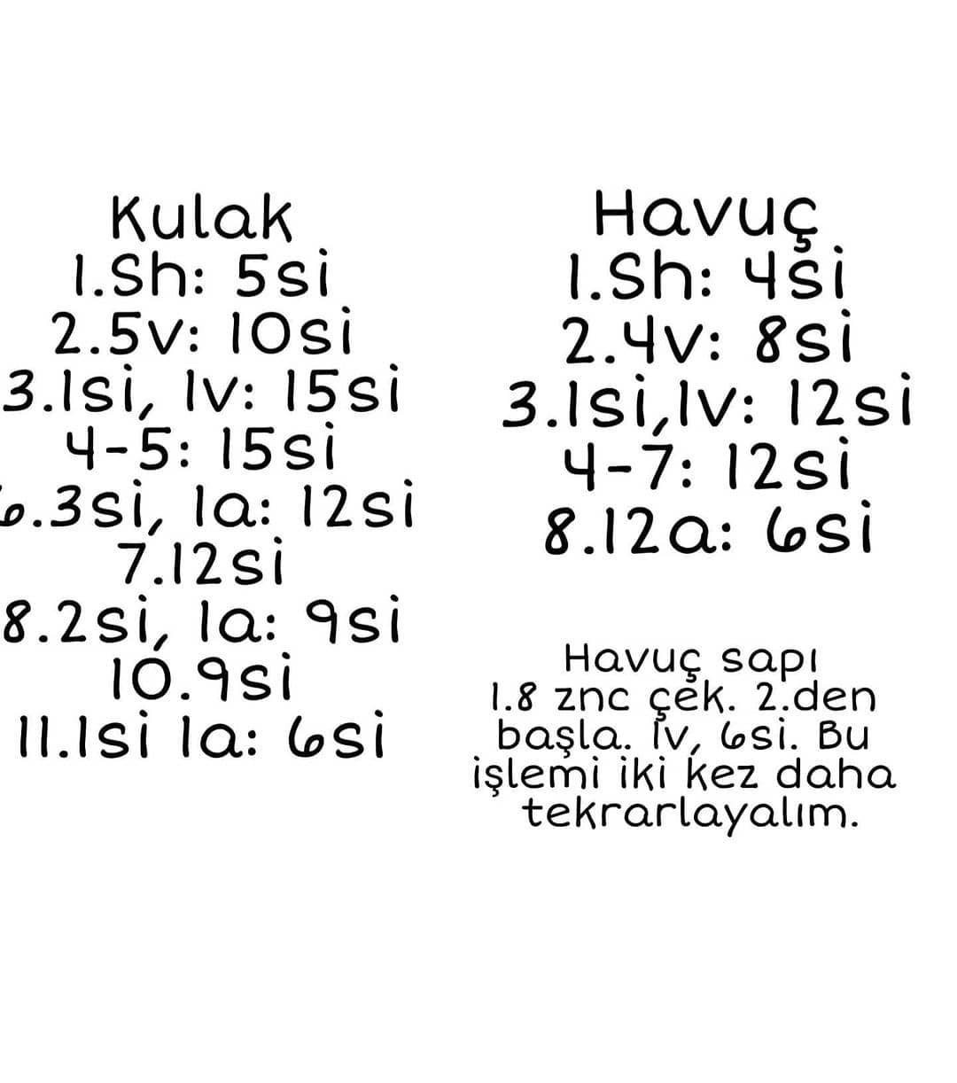 Tavşan saç bandı tığ işi modeli