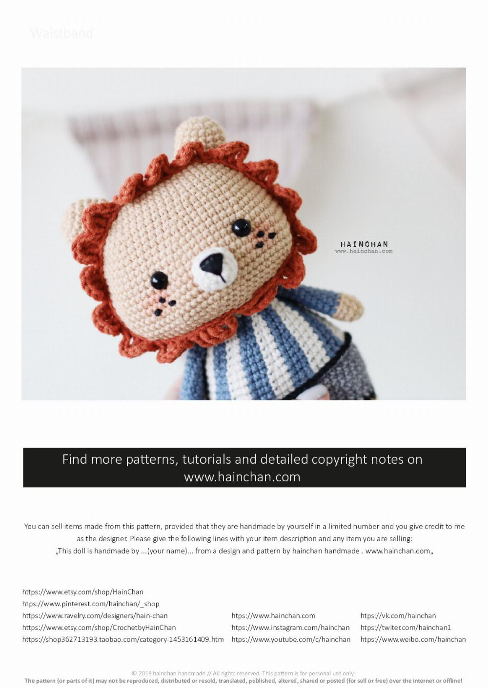 THE LITTLE LION CROCHET PATTERN