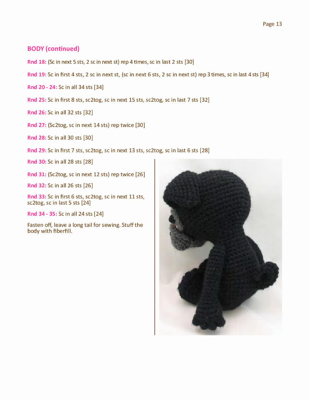 the sleepy eye dog pug crochet pattern