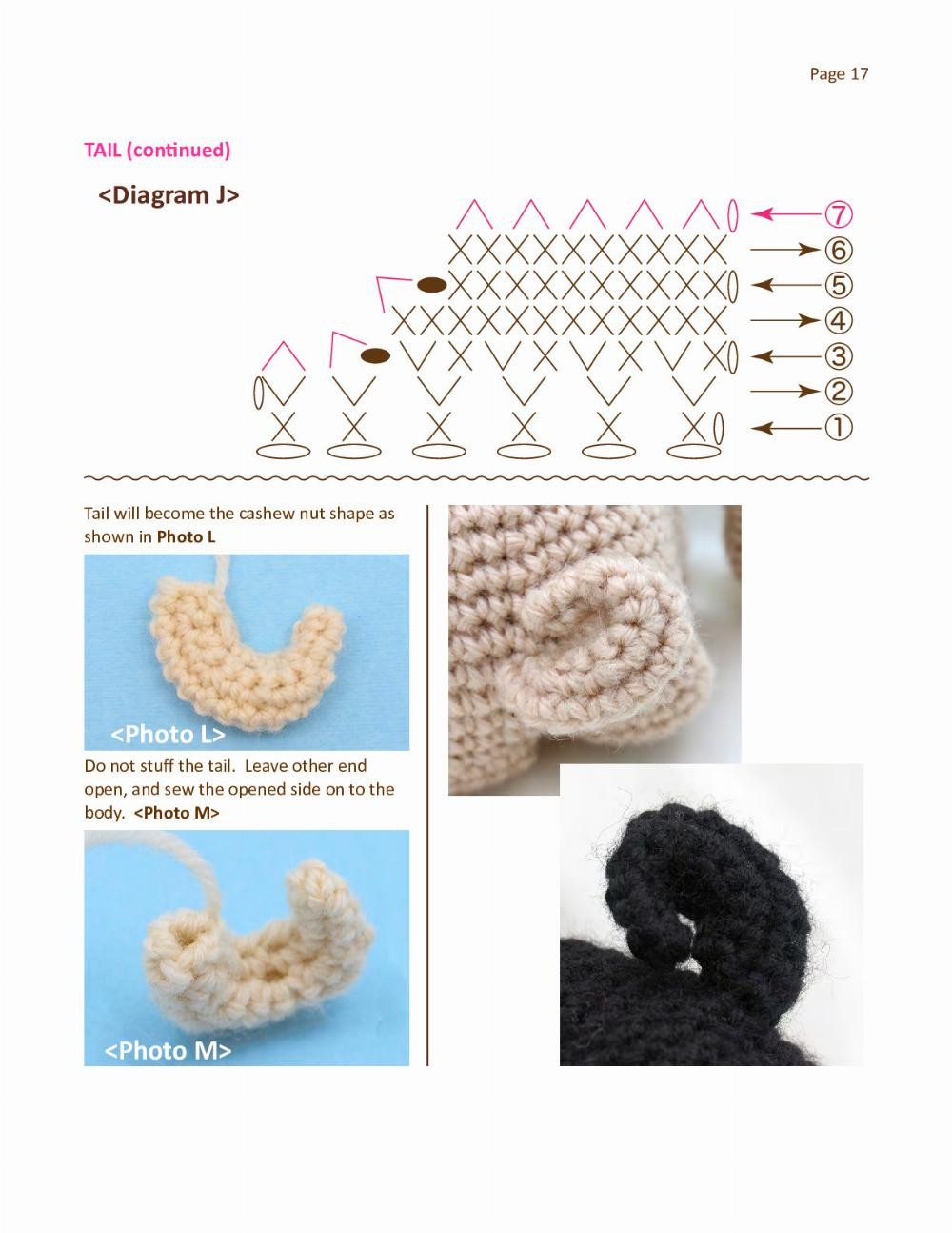 the sleepy eye dog pug crochet pattern