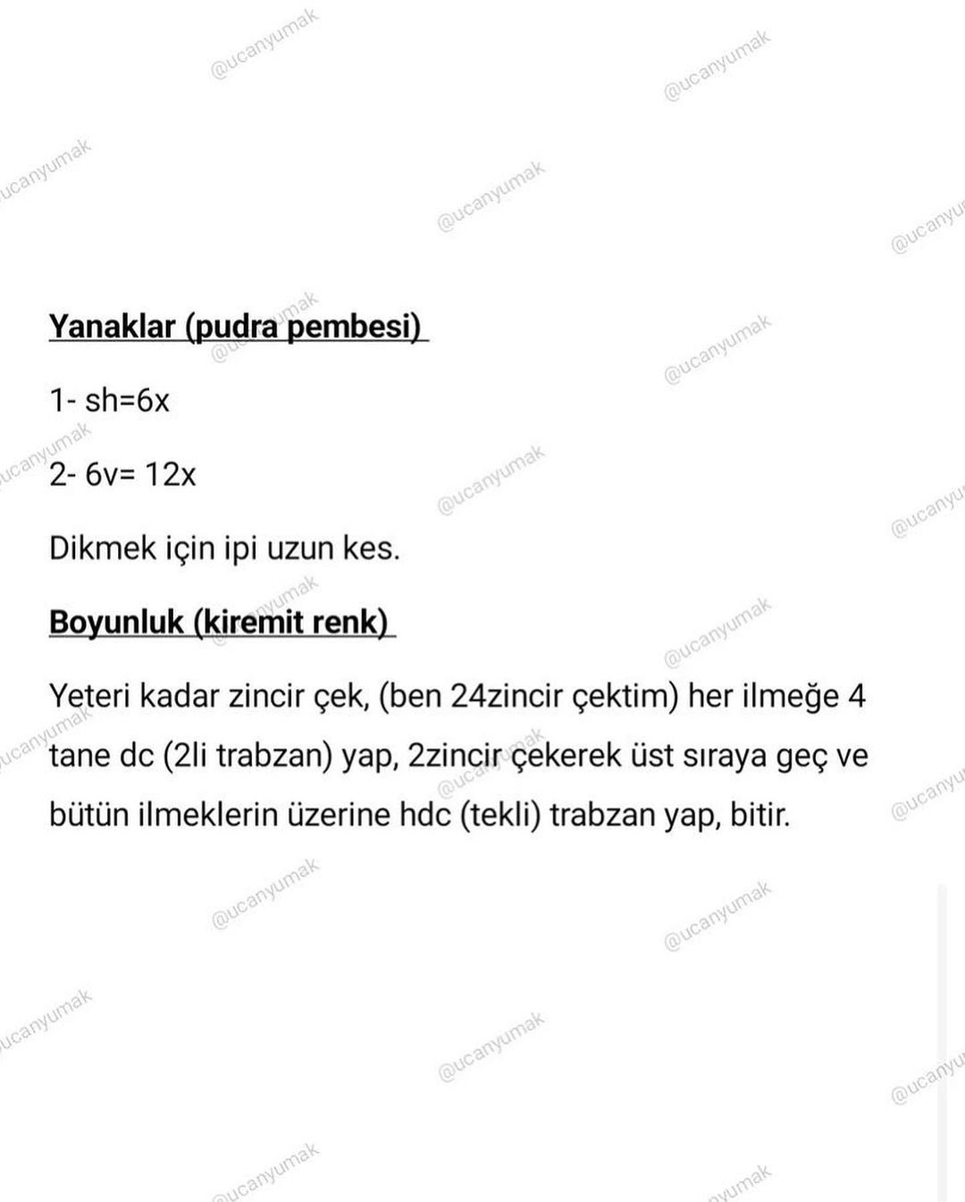 tilki çıngırak tığ işi modeli