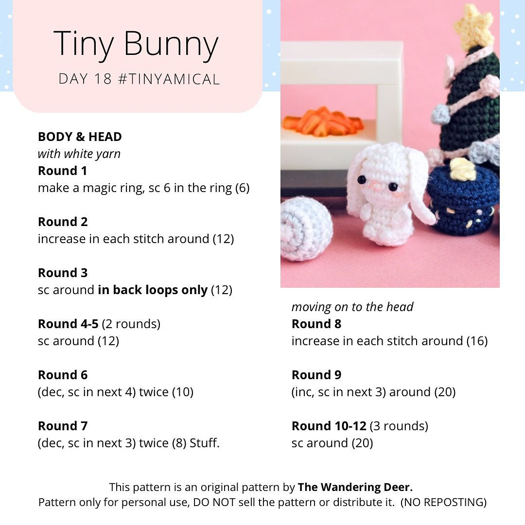 tiny bunny free pattern