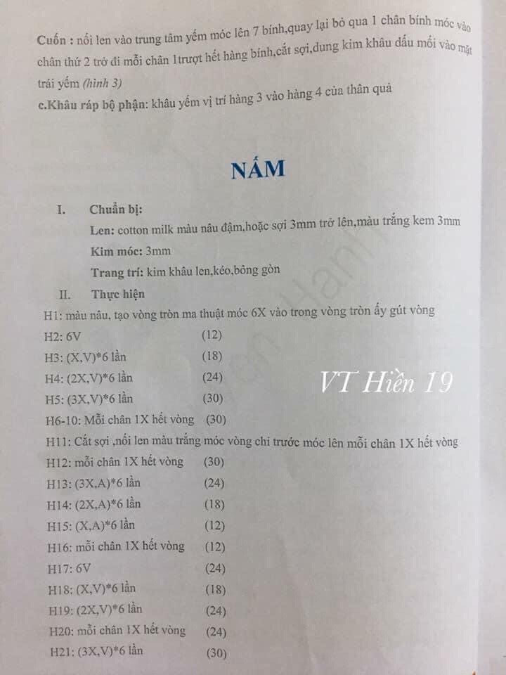 Tổng hợp chart móc hoa quả: quả cà chua, hành lá, quả ớt đà lạt, quả bí đỏ, bắp ngô, củ dền, nấm