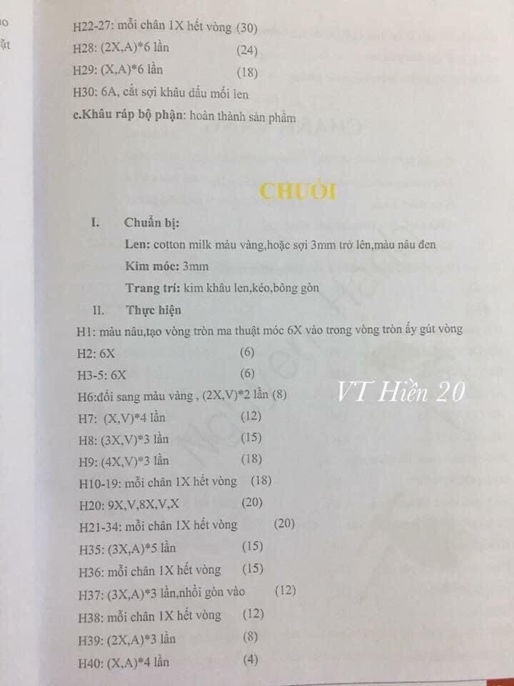 Tổng hợp chart móc hoa quả: quả cà chua, hành lá, quả ớt đà lạt, quả bí đỏ, bắp ngô, củ dền, nấm