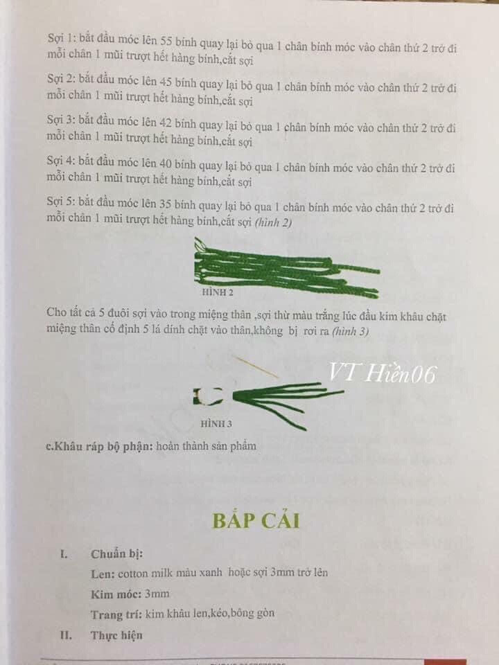 Tổng hợp chart móc hoa quả: quả cà chua, hành lá, quả ớt đà lạt, quả bí đỏ, bắp ngô, củ dền, nấm