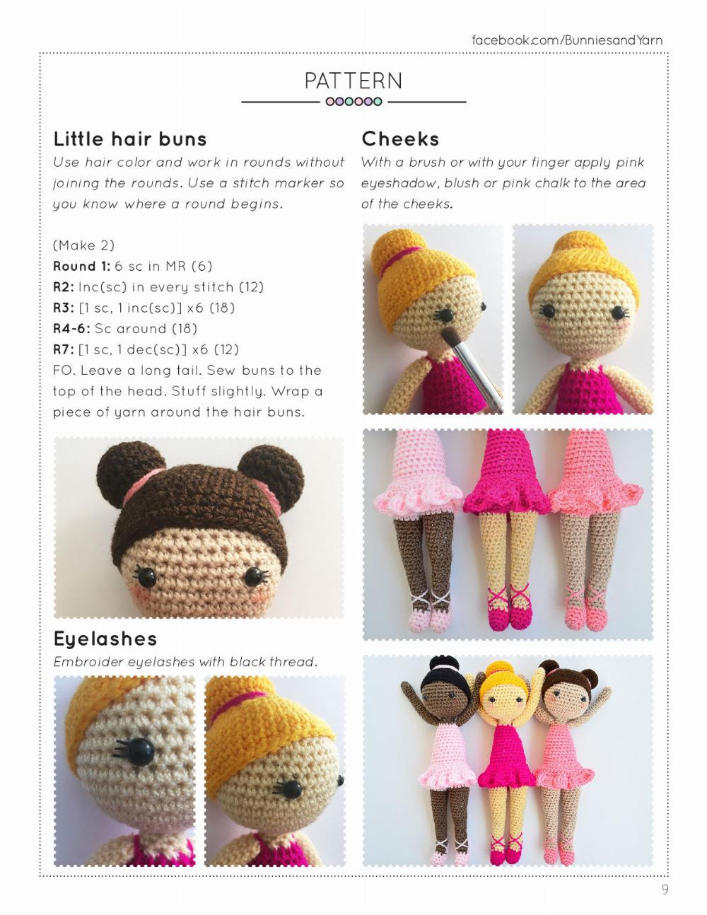 Tracey the Ballerina Doll Crochet Pattern