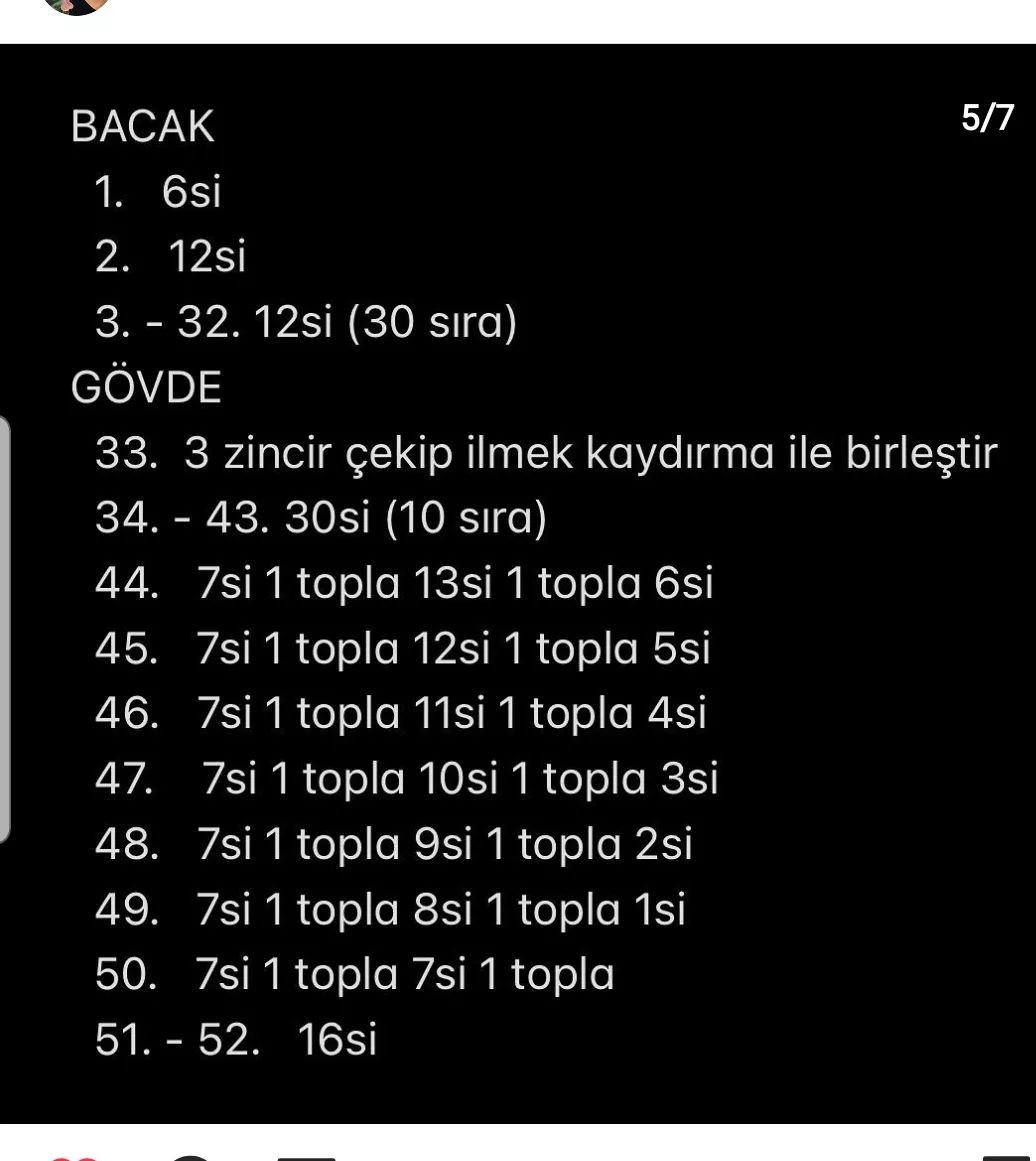 Tulum giyen bir koyun için tığ işi modeli