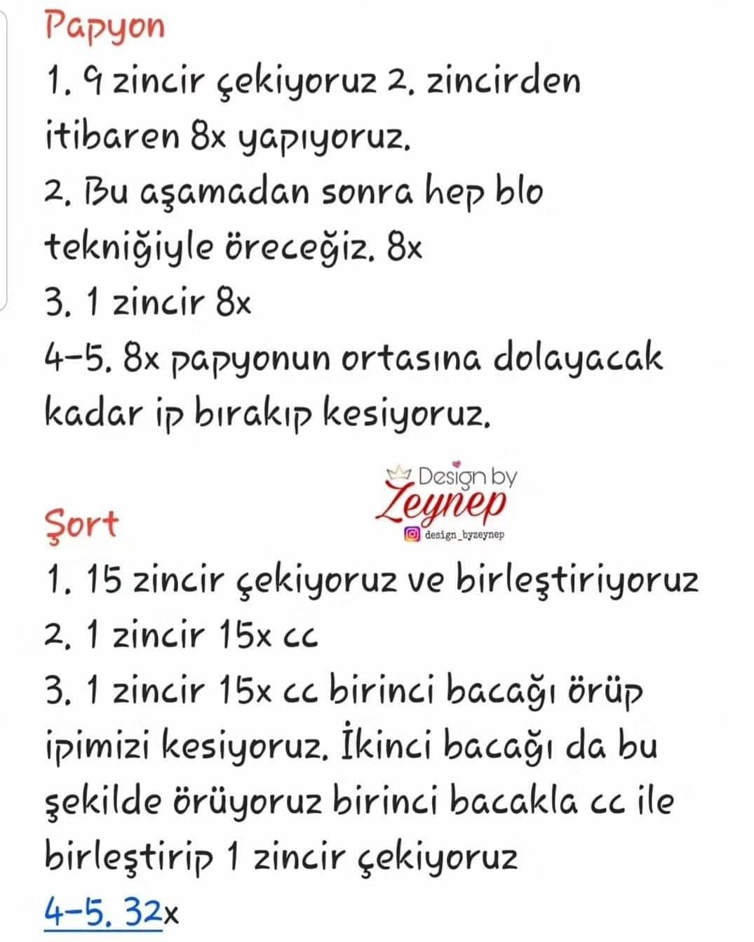 Tulum giyen bir tavşan için tığ işi modeli