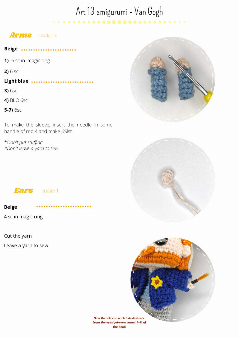 van gogh crochet pattern