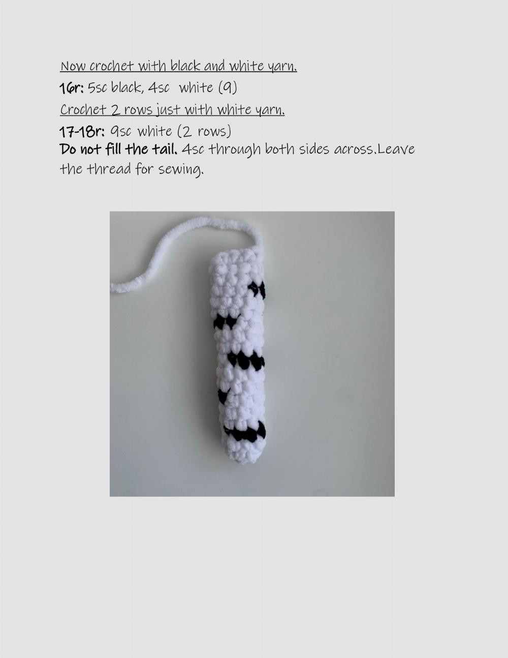 white tiger crochet pattern