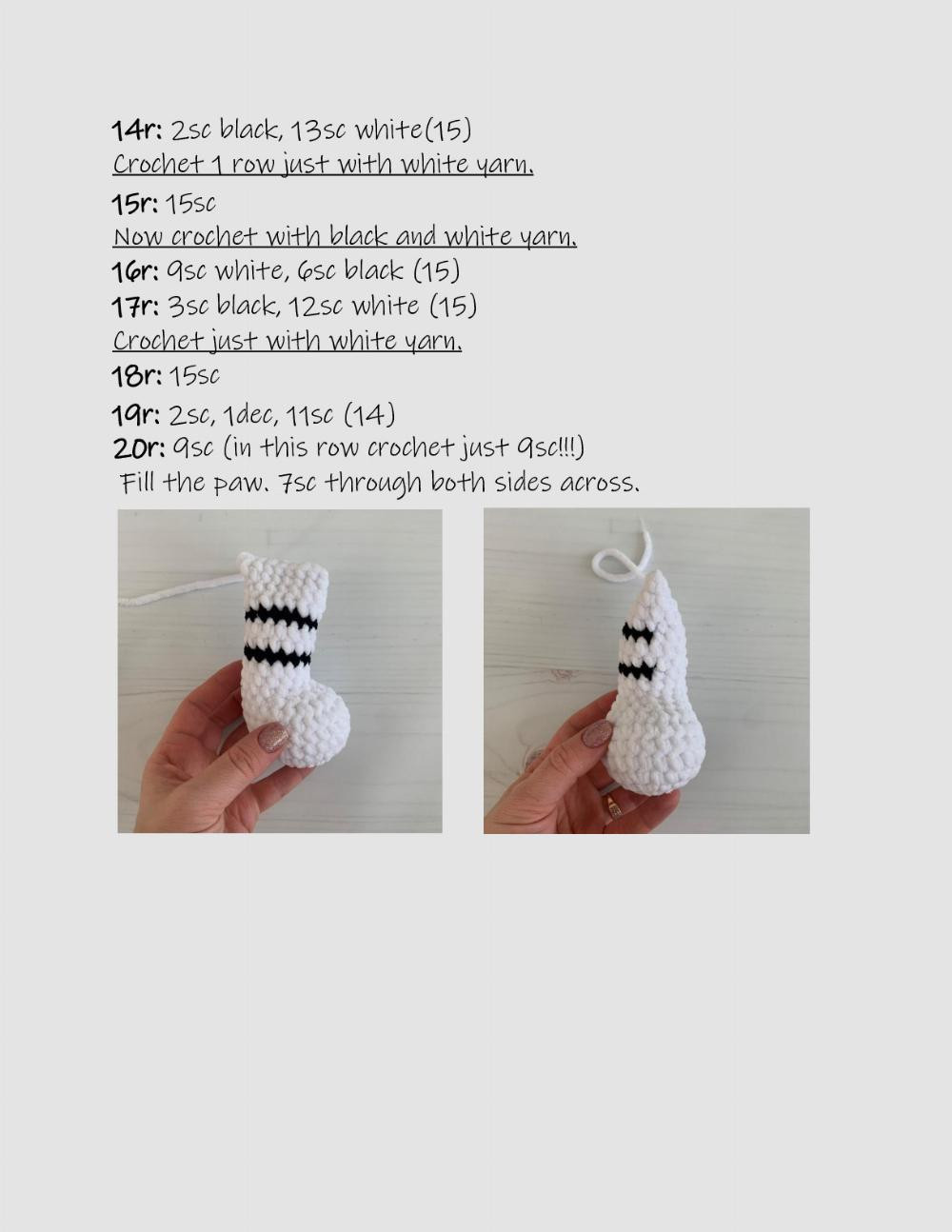 white tiger crochet pattern