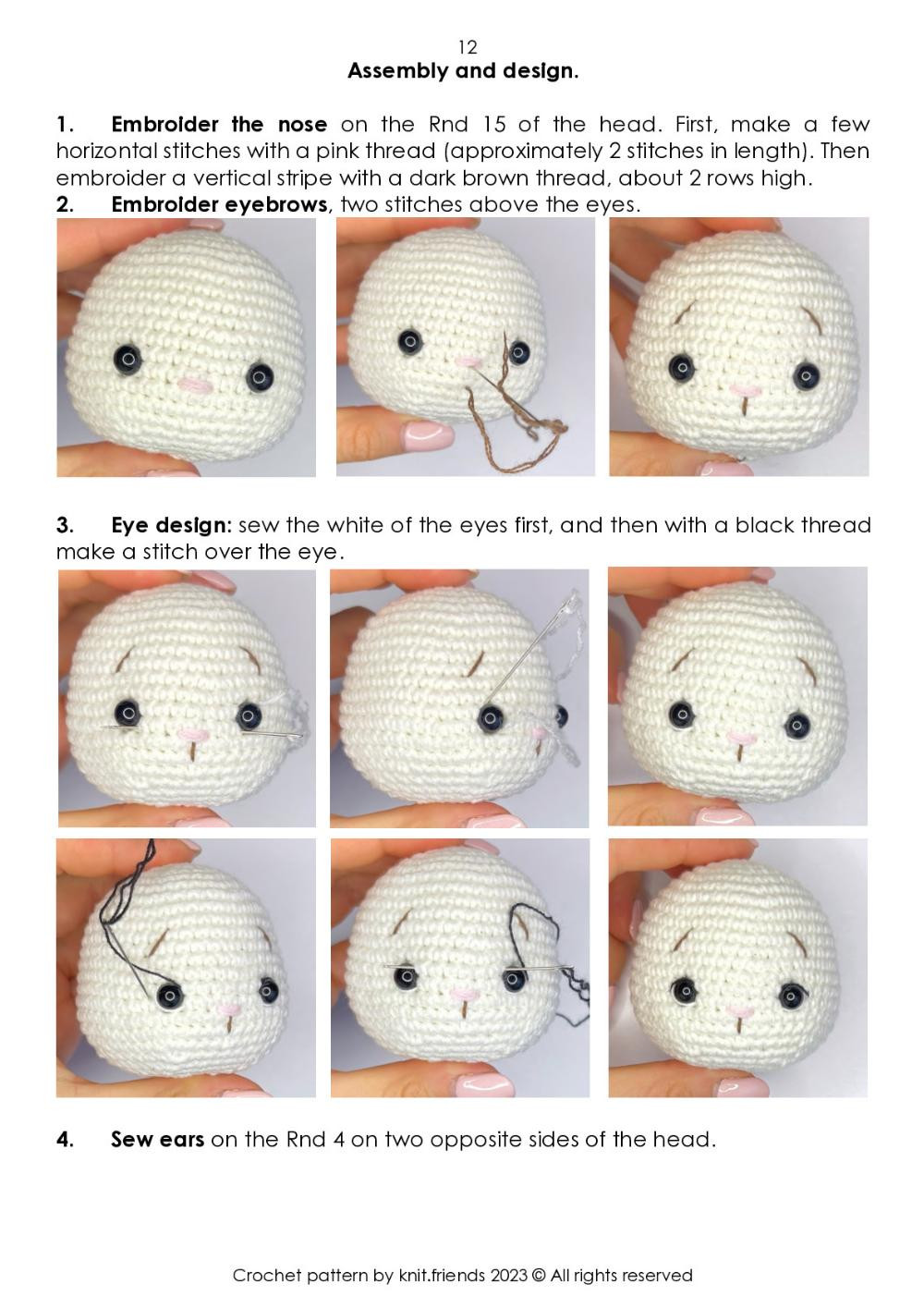 Zoe the bunny crochet pattern