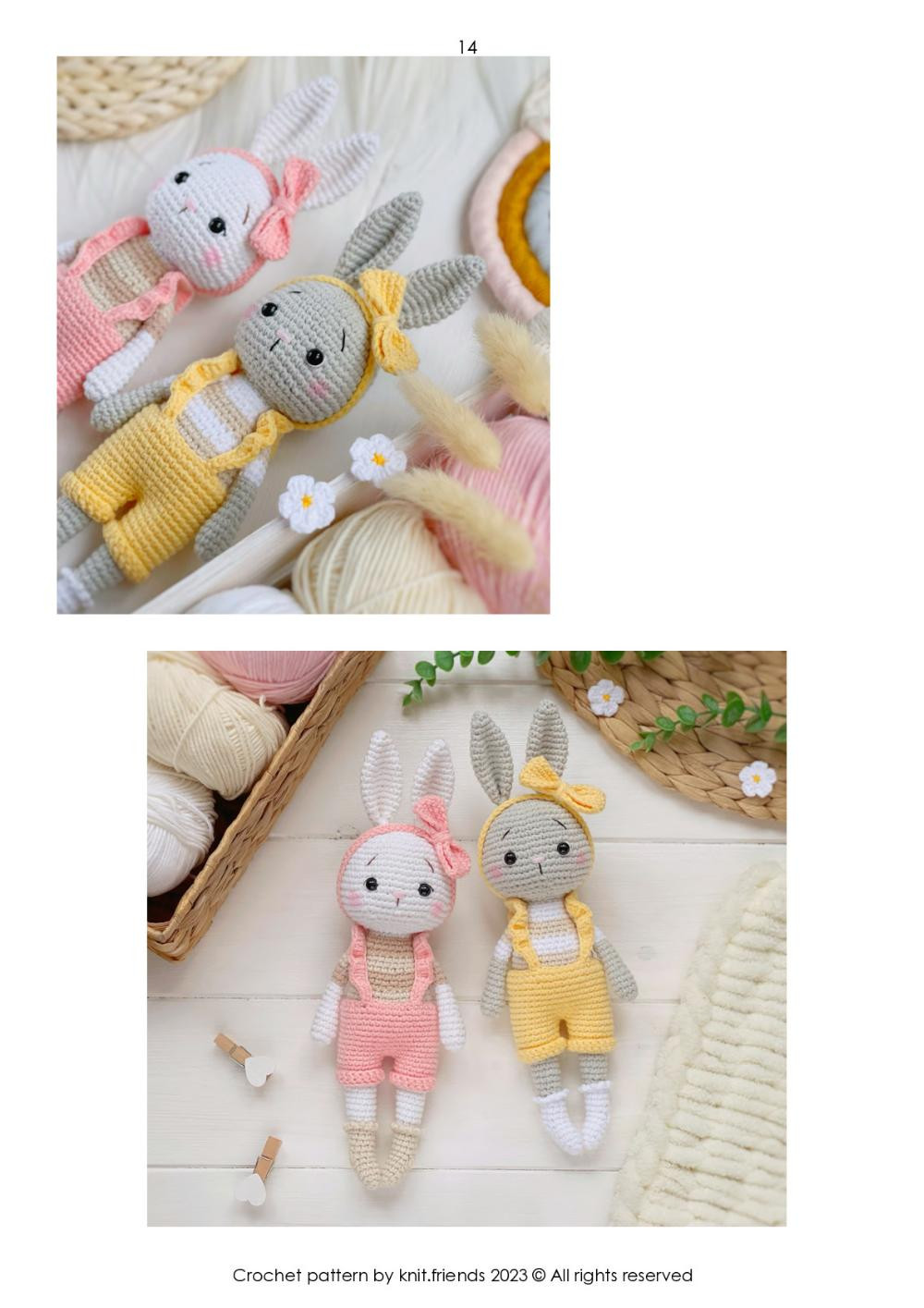 Zoe the bunny crochet pattern