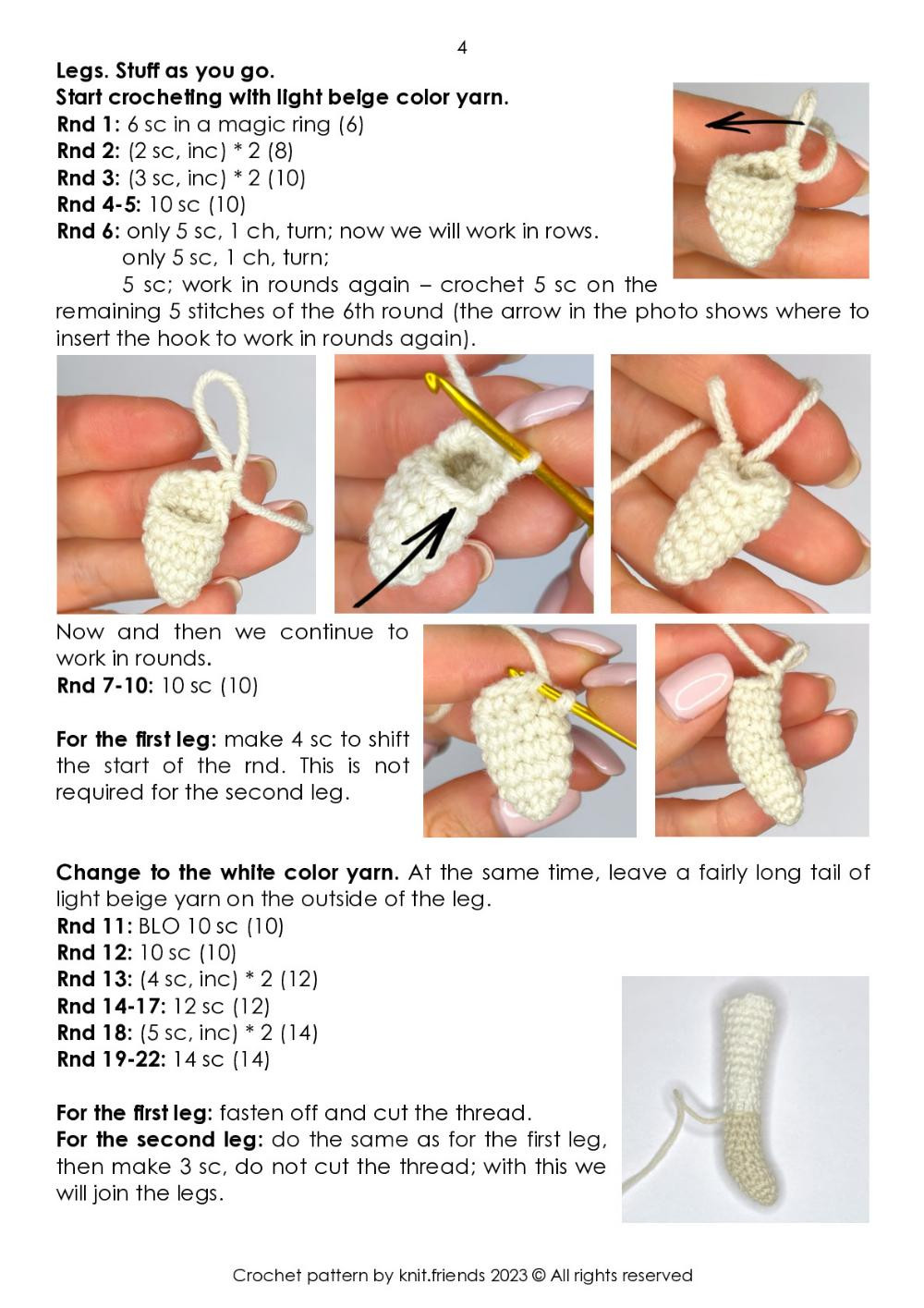 Zoe the bunny crochet pattern