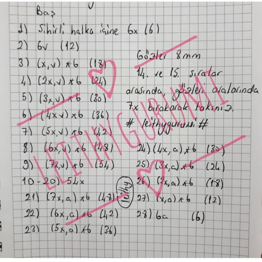 Aslan çıngırak tığ işi modeli