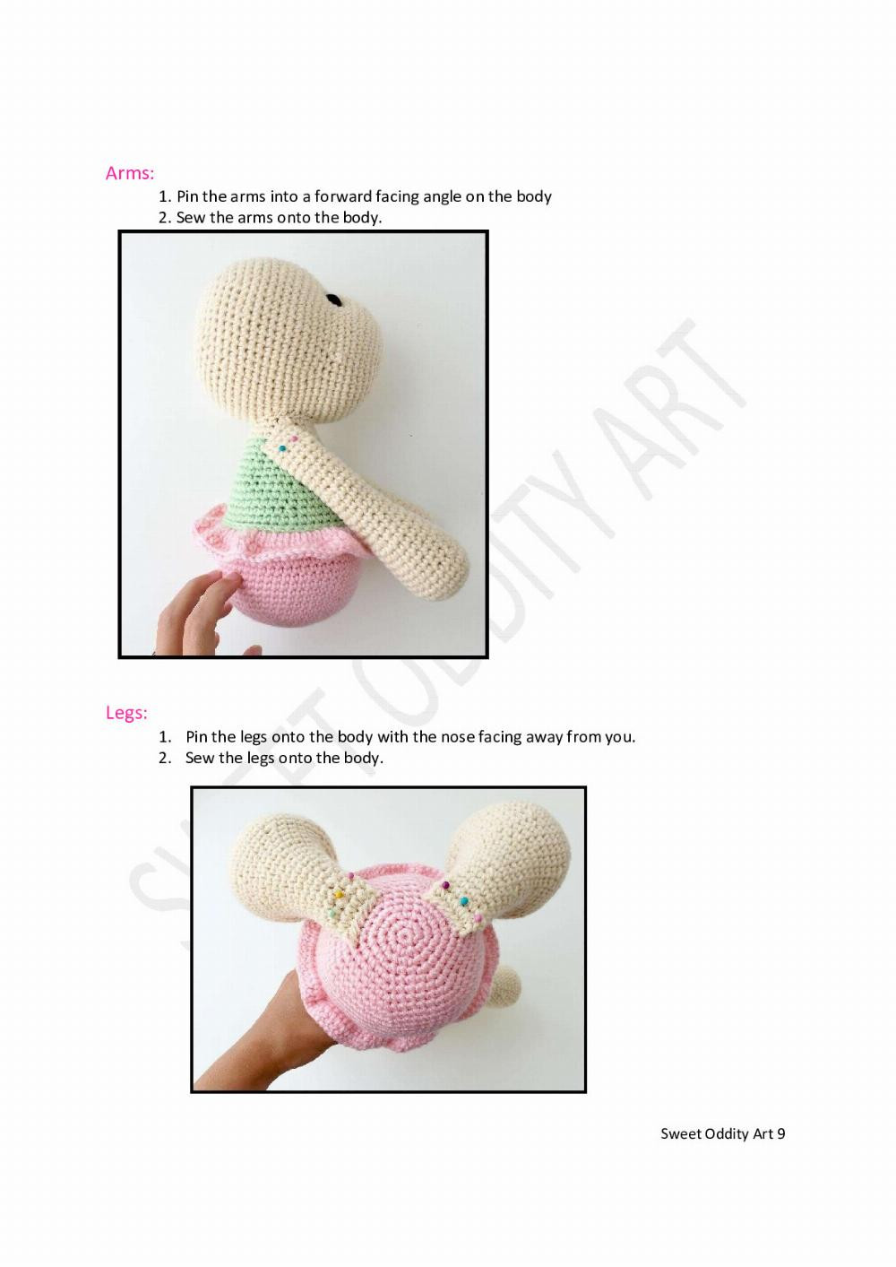 Beatrice the Bunny Crochet Pattern amigurumi