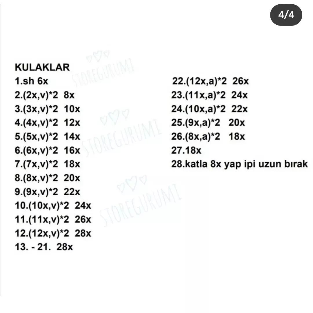 Beyaz tulum giyen beyaz bir tavşan için tığ işi modeli