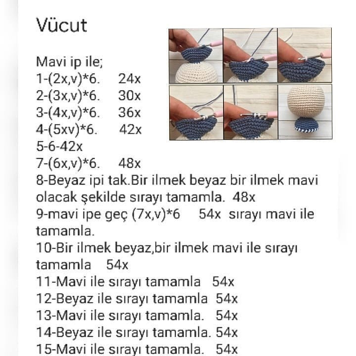 Bir atkıya sarılmış ve tulum giyen beyaz bir ayı için tığ işi modeli