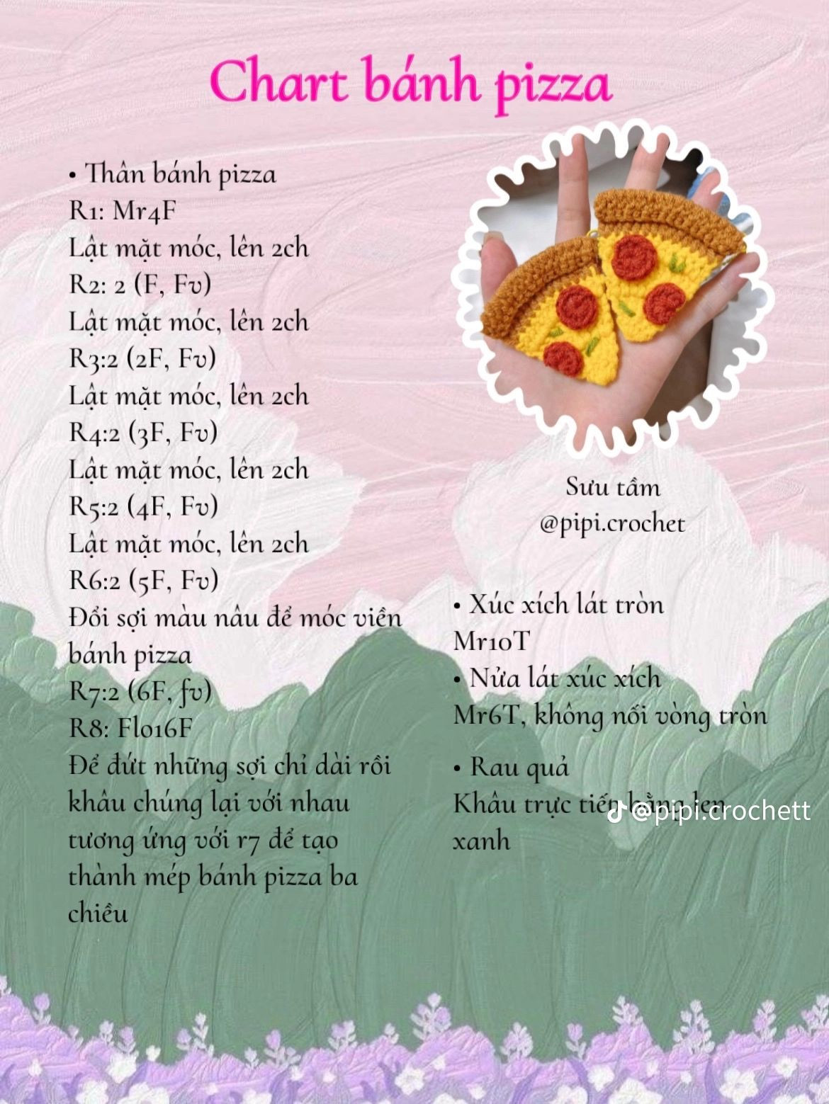 Chart bánh flan mini, bánh pizza, kẹp tóc mặt mèo, vịt mini, bé lạc đà.