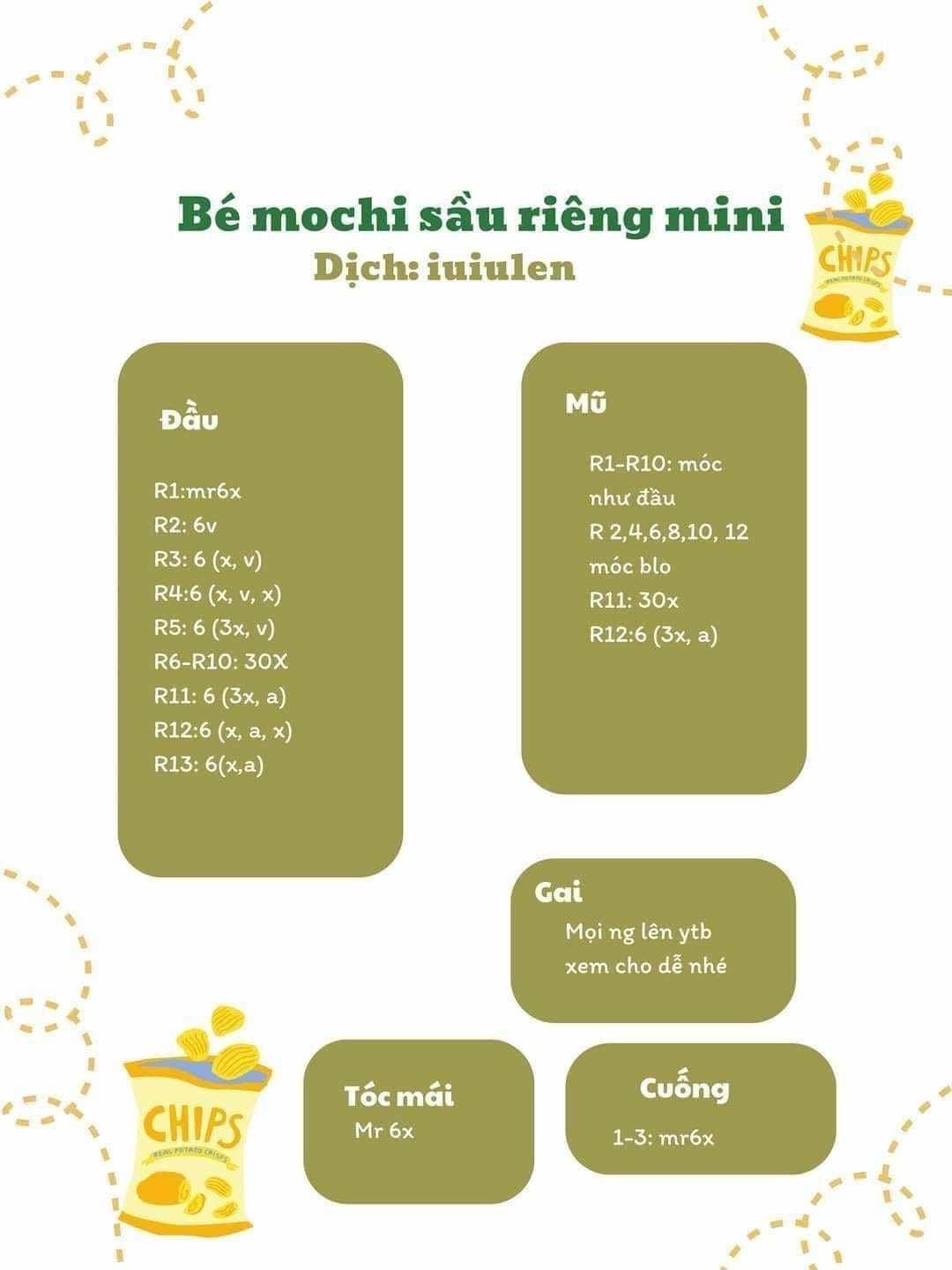 Chart móc baby peach