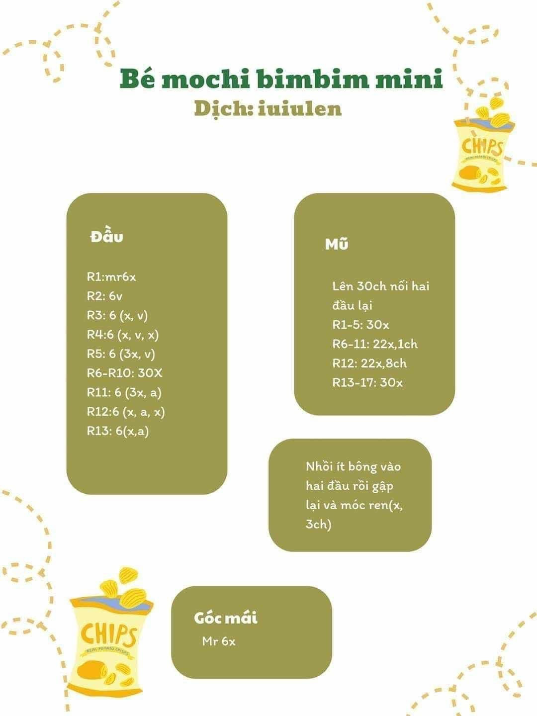 Chart móc baby peach