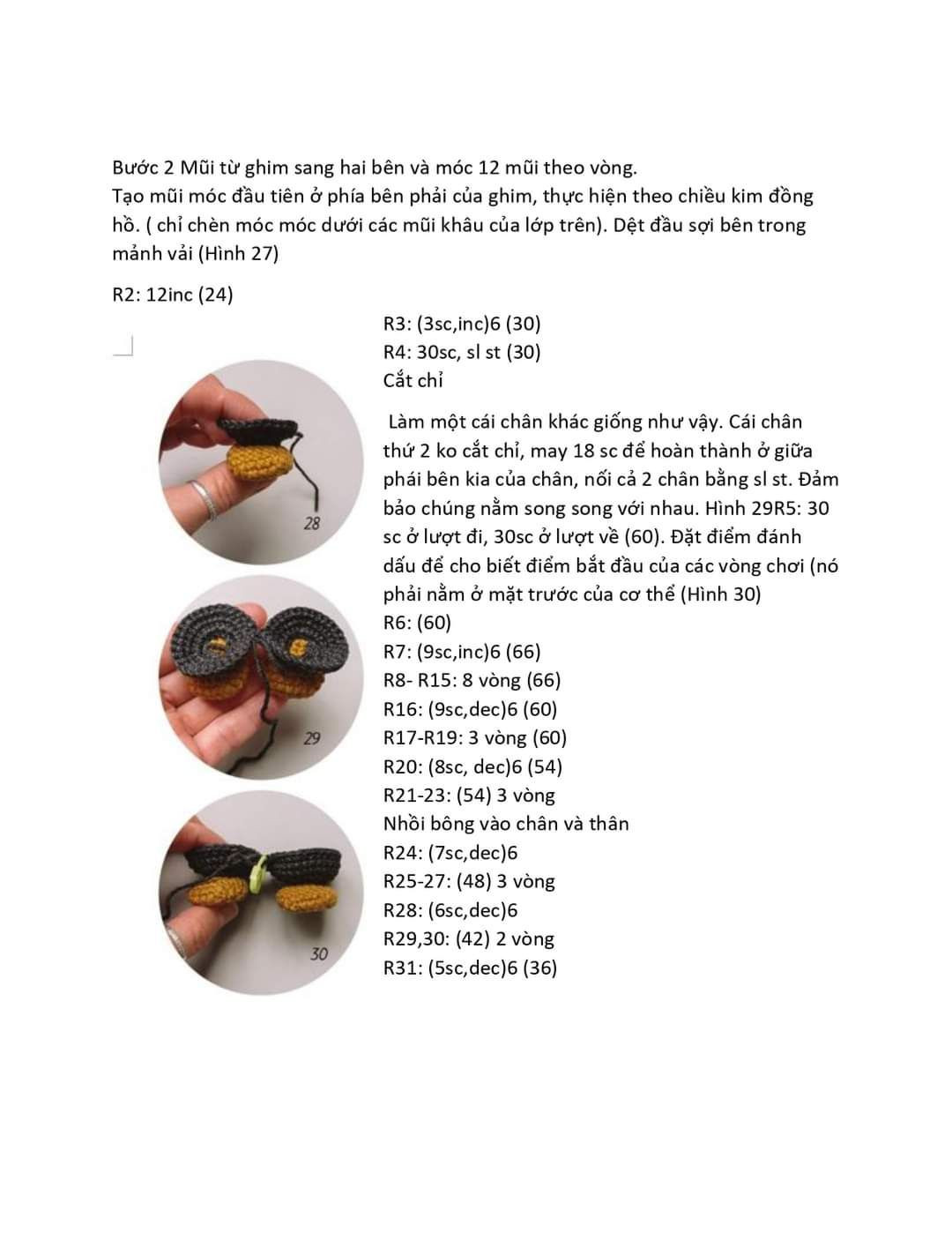 Chart móc chim cánh cụt màu đen quấn khăn màu xanh