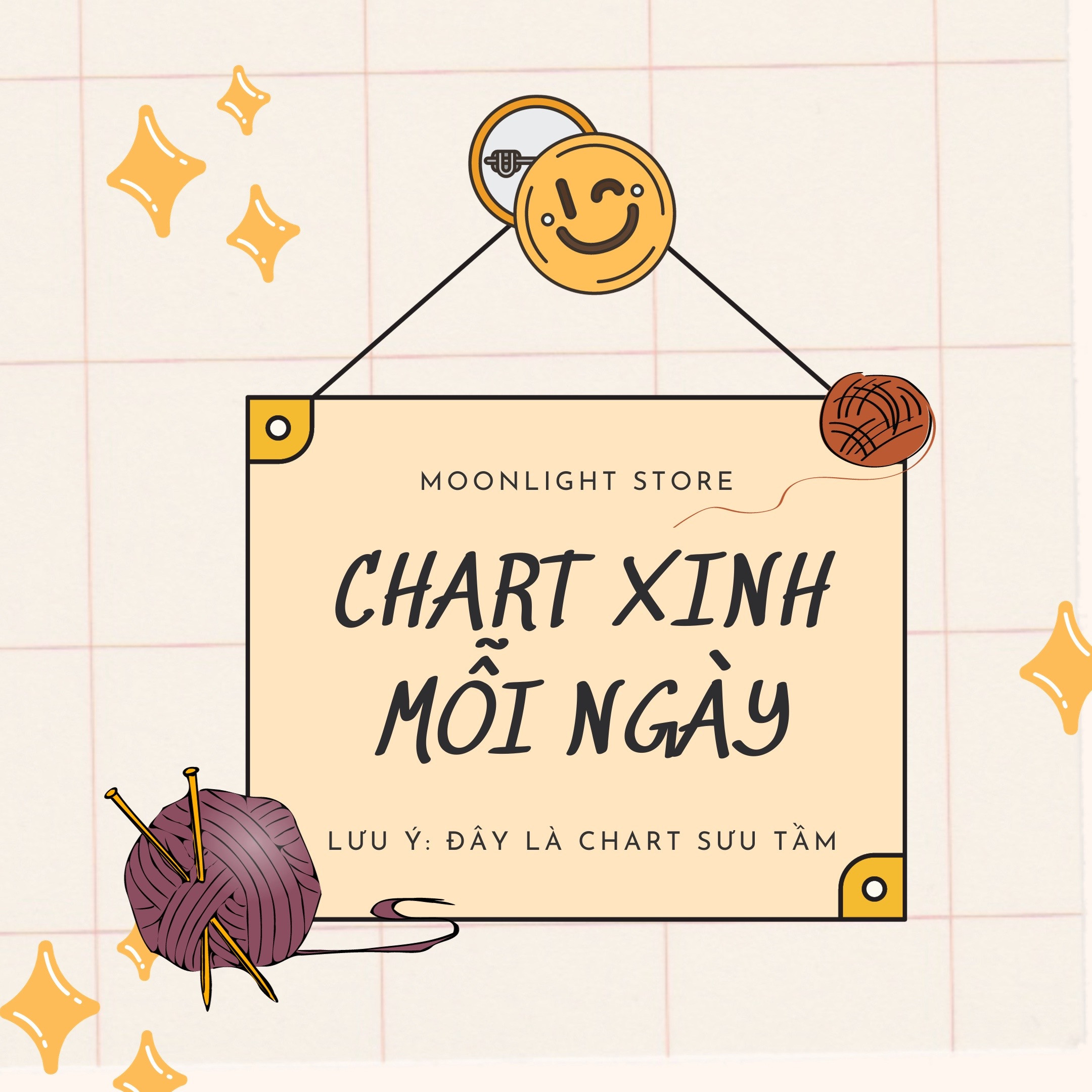 Chart móc len kẹo thú mini nhiều màu