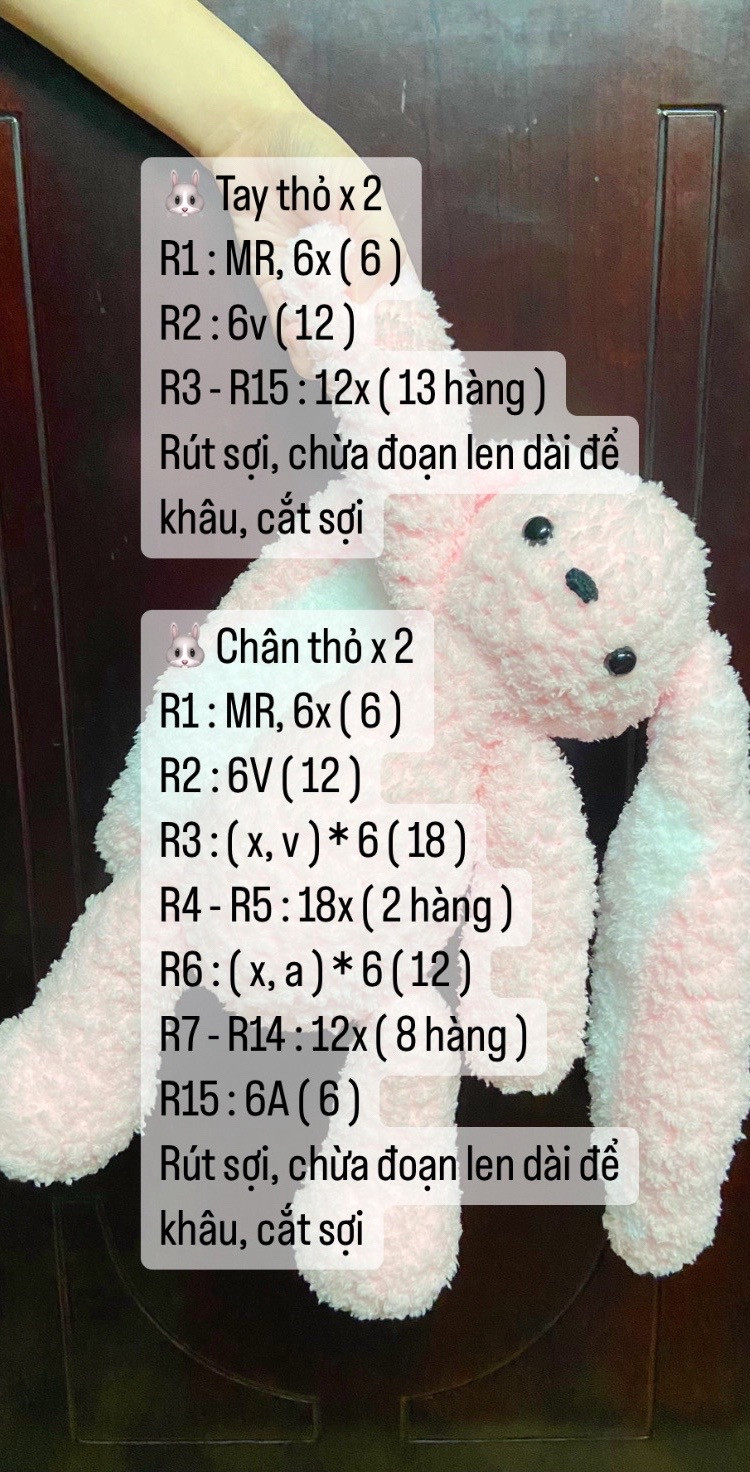 Chart móc thỏ jelly cat 40 - 45cm