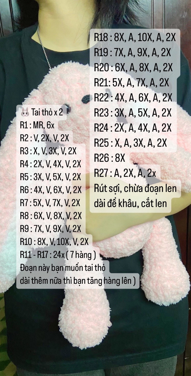 Chart móc thỏ jelly cat 40 - 45cm