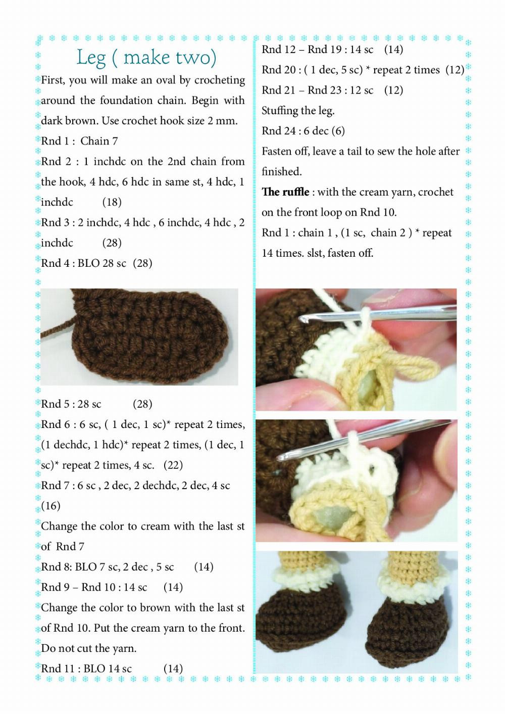 Choco The Bunny crochet pattern