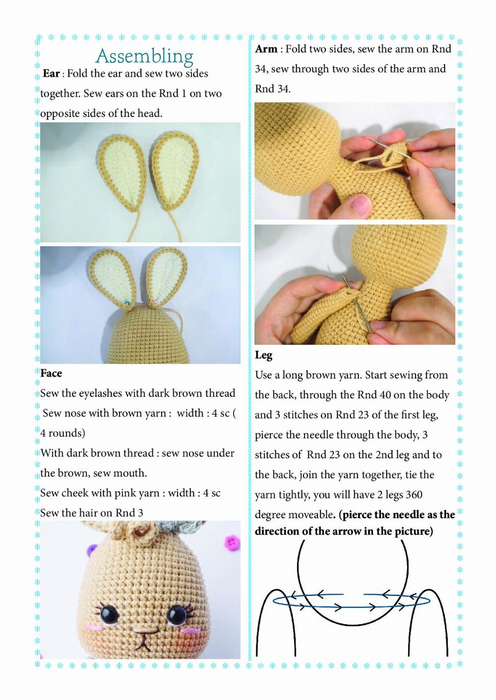 Choco The Bunny crochet pattern