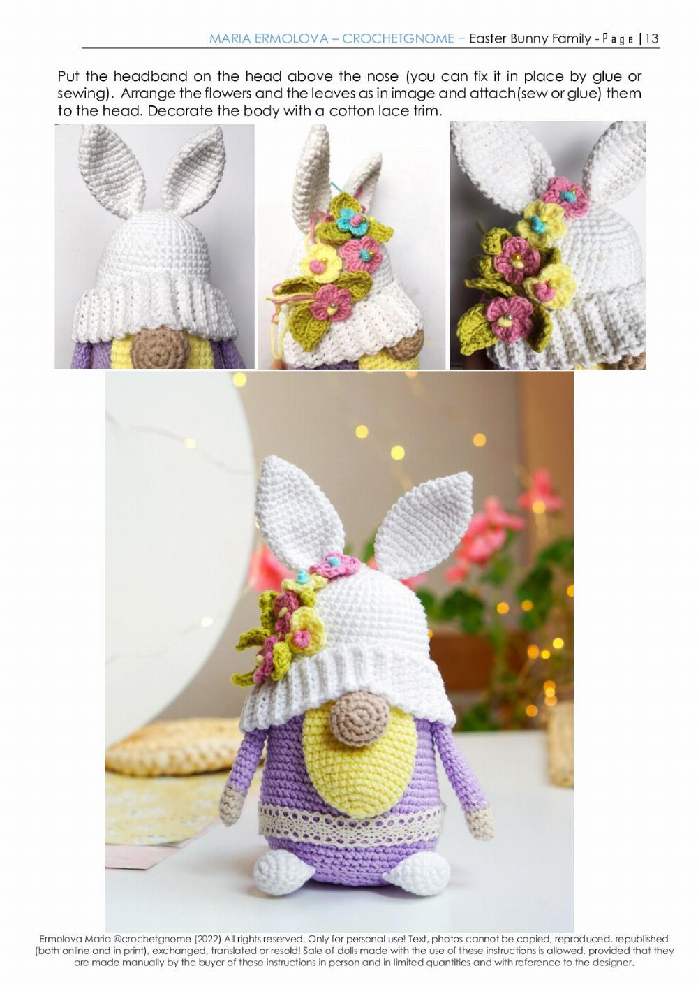 CROCHET GNOME MARIA ERMOLOVA – CROCHETGNOME – Easter Bunny Family