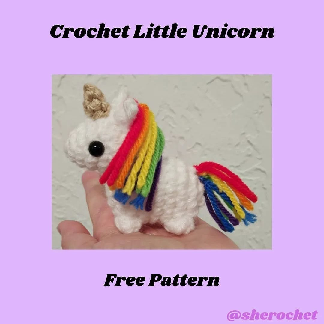 crochet little unicorn free pattern