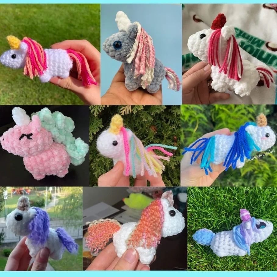 crochet little unicorn free pattern