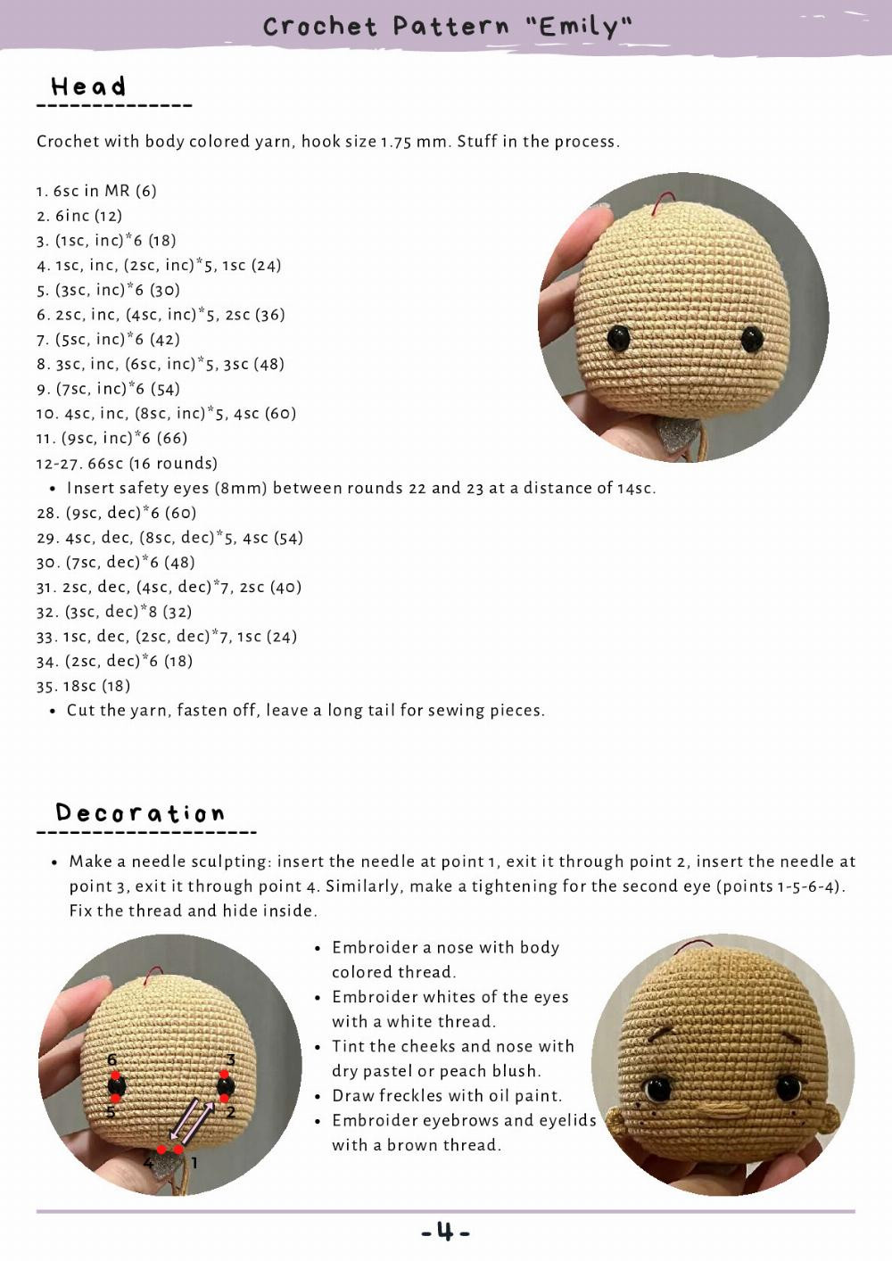 CROCHET PATTERN "EMILY"