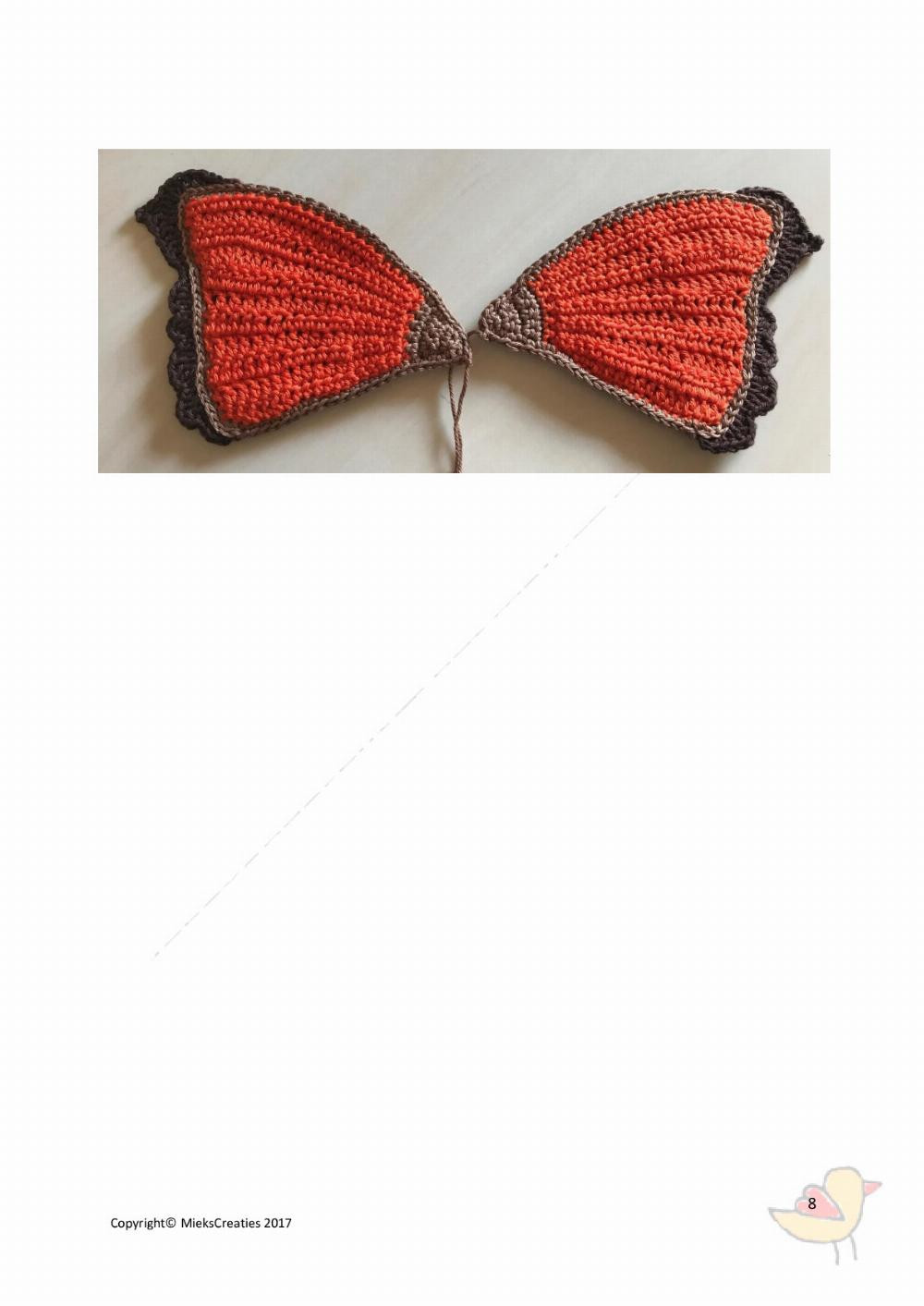 Crochet pattern The little fox butterfly