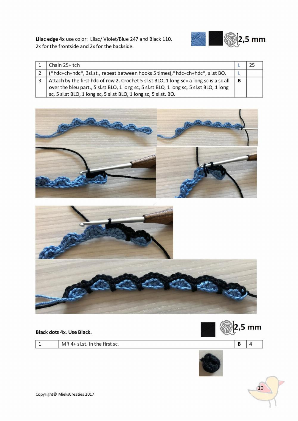 Crochet pattern The little fox butterfly