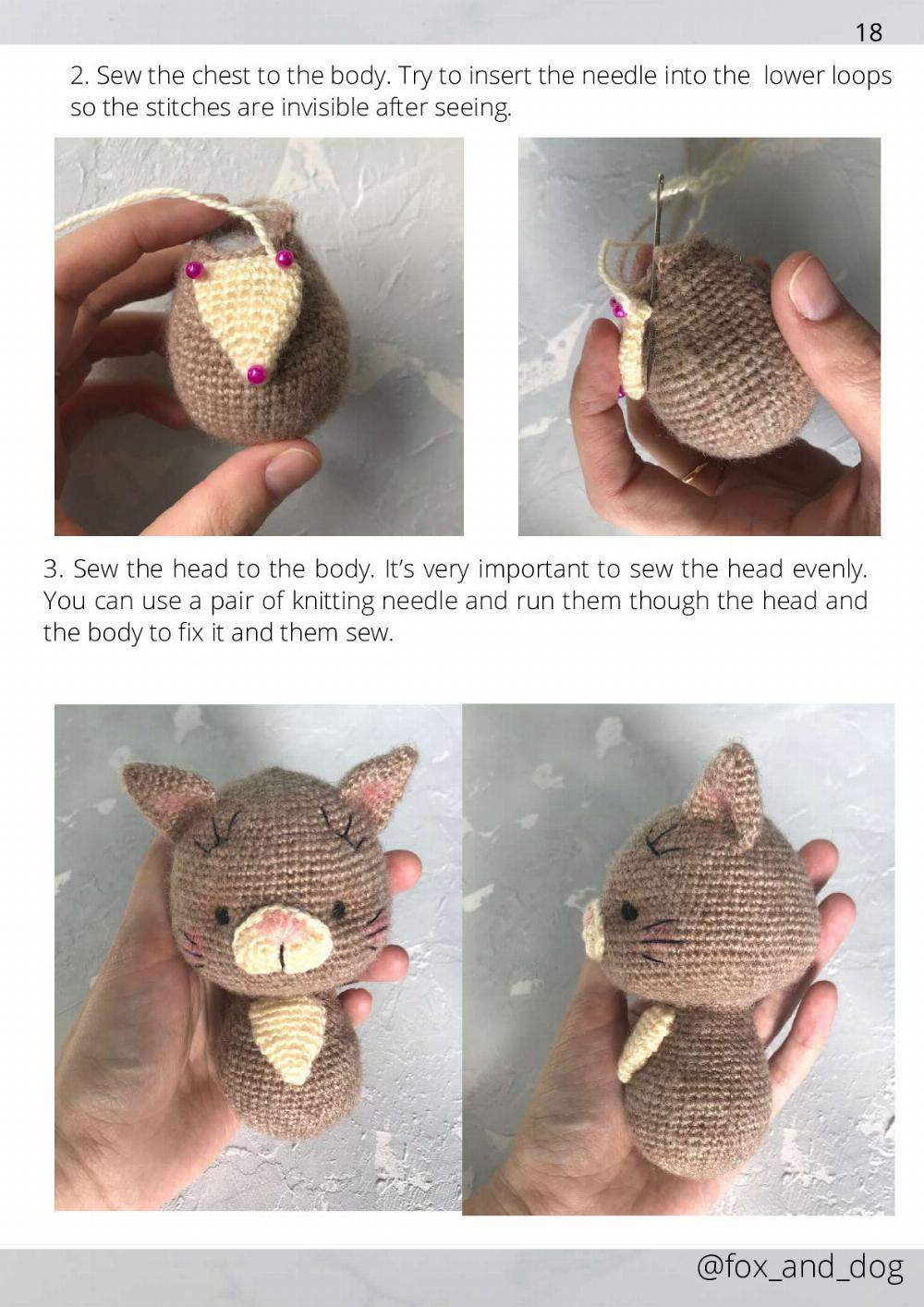 crochet toy pattern waffle the kitten