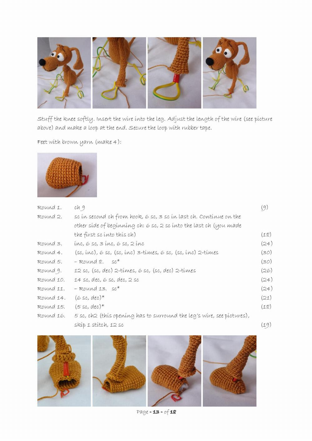 doug the dog crochet pattern