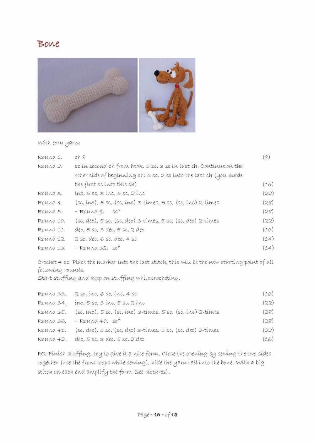 doug the dog crochet pattern