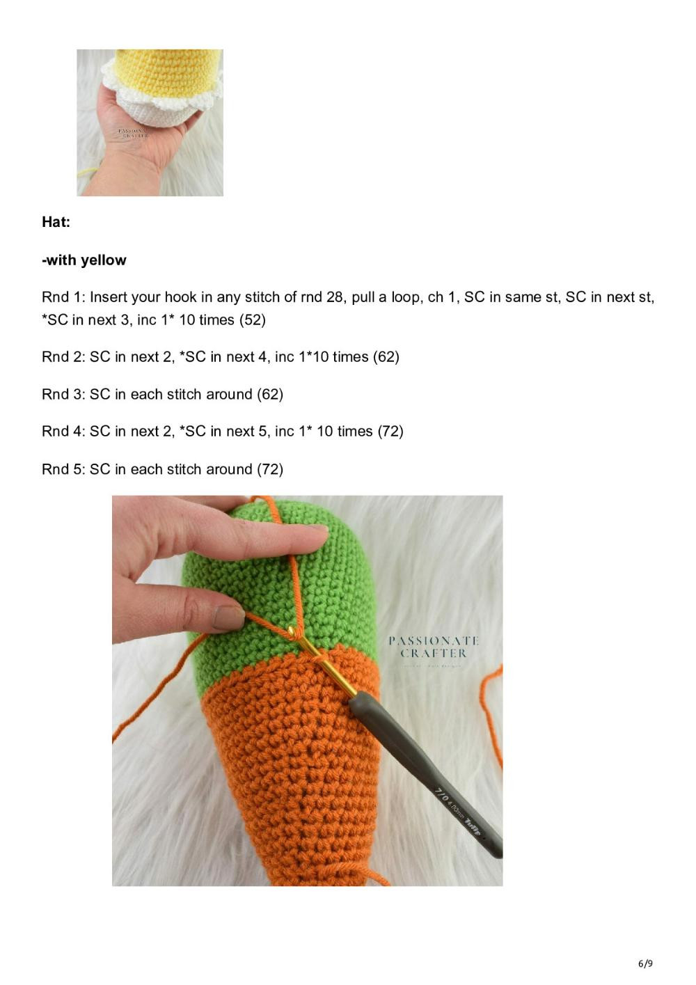 easter chicken gnome free crochet pattern