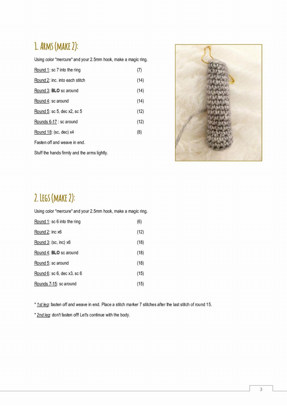 Eliott, the elephant crochet pattern