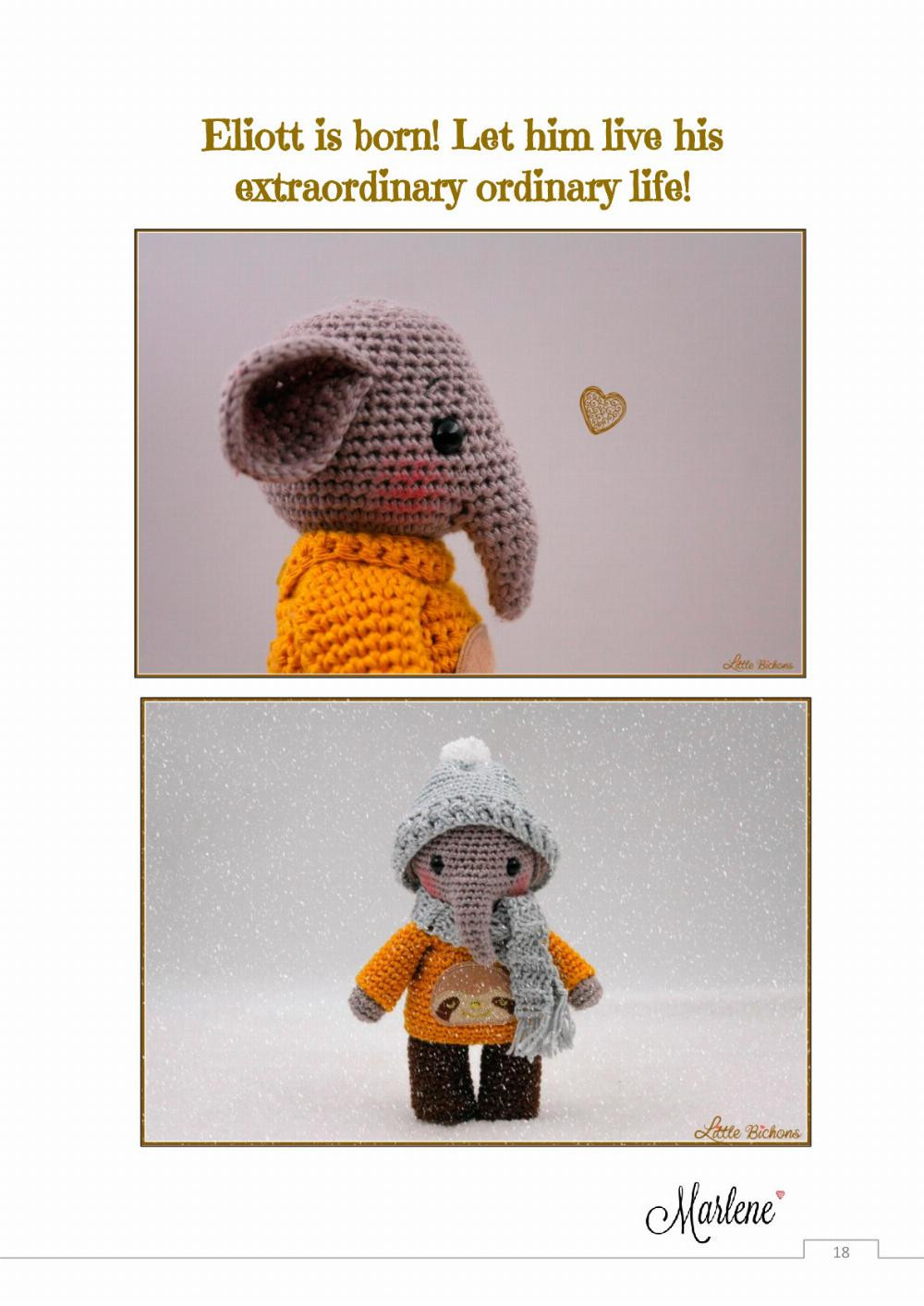 Eliott, the elephant crochet pattern