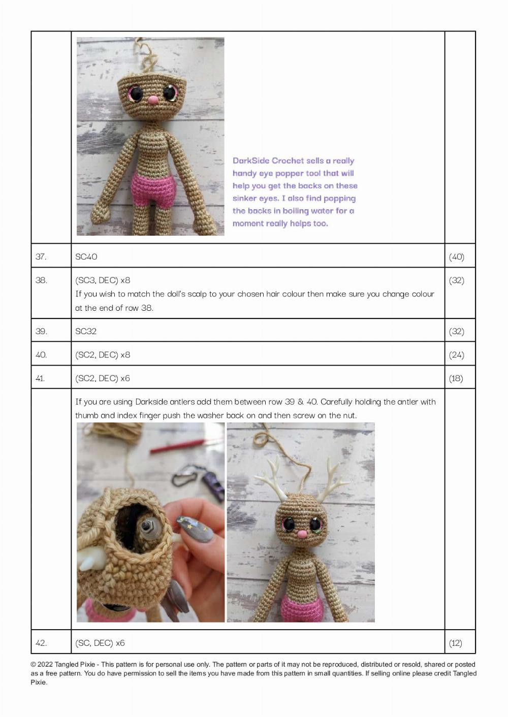 Faun Doll © 2022 Tangled Pixie