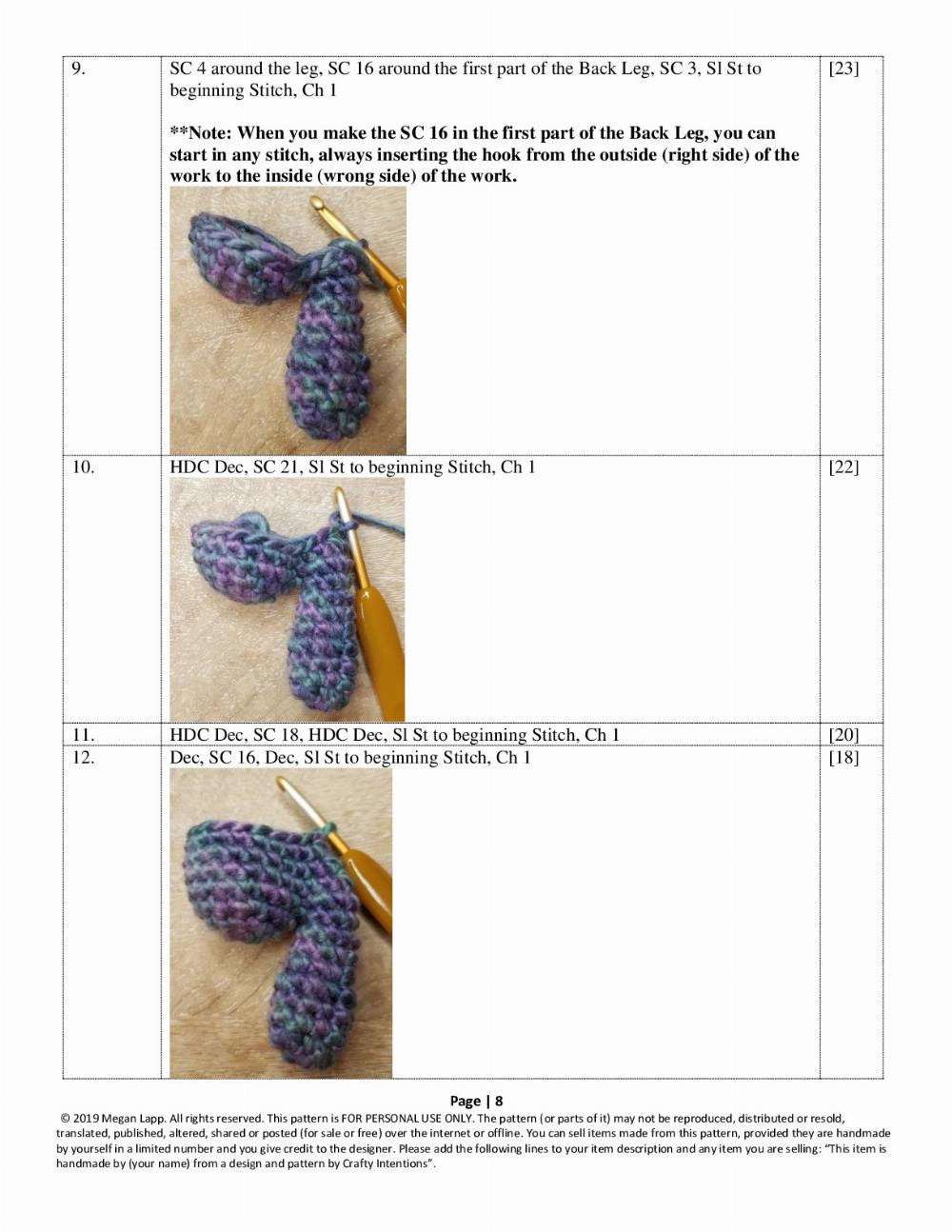 Fire Dragon crochet pattern