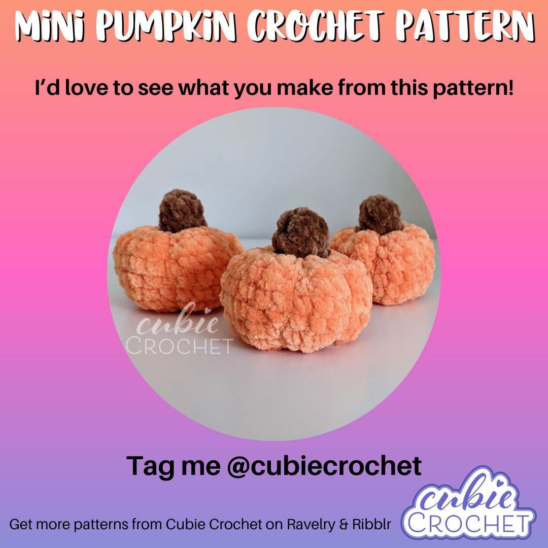 FREE mini pumpkin pattern