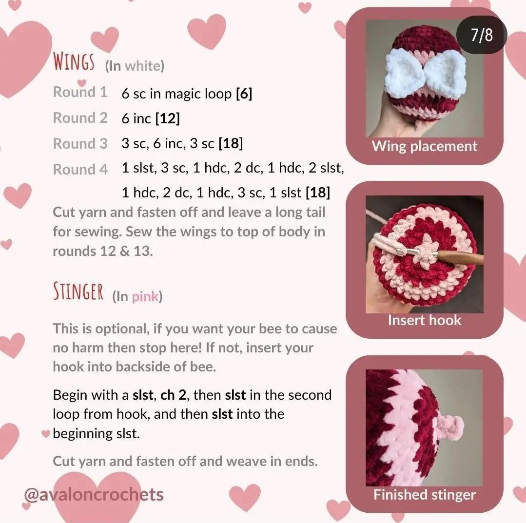 free pattern love bugg the bee