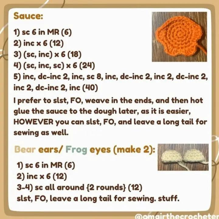 free pattern mini frog