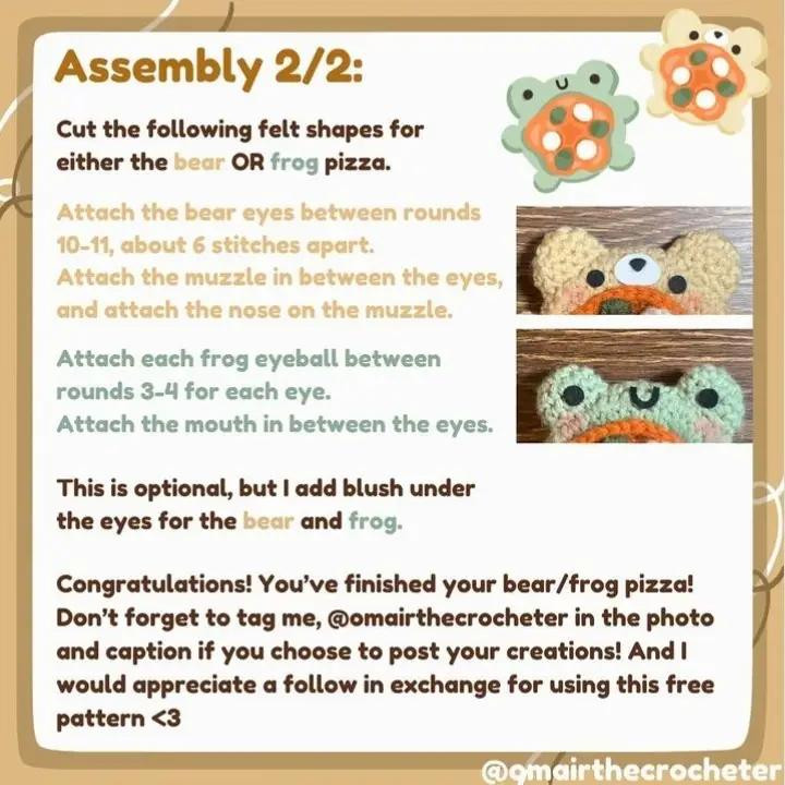 free pattern mini frog